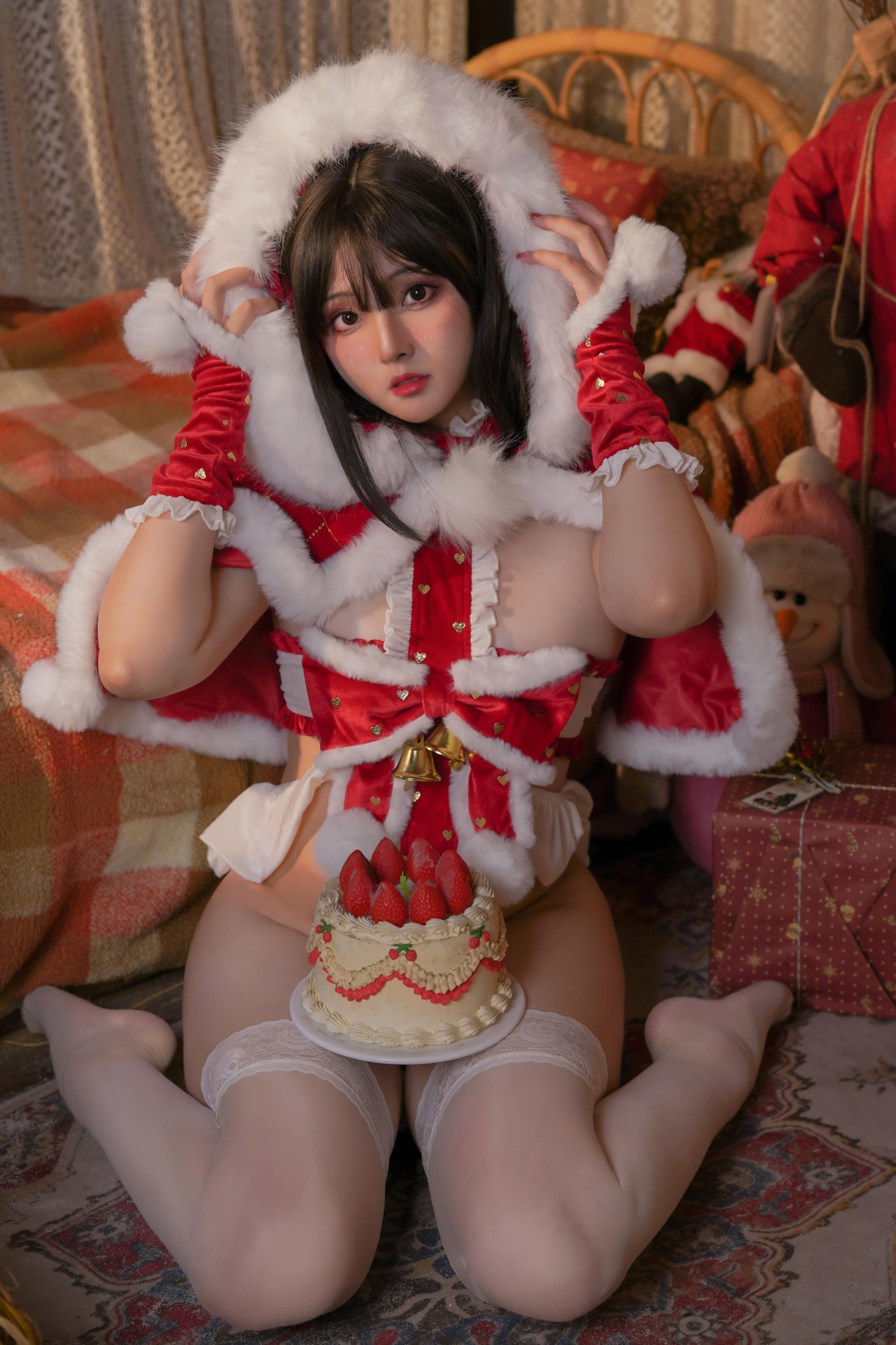 Cosplay Natsuko夏夏子 圣诞雪精灵 - 3.jpg