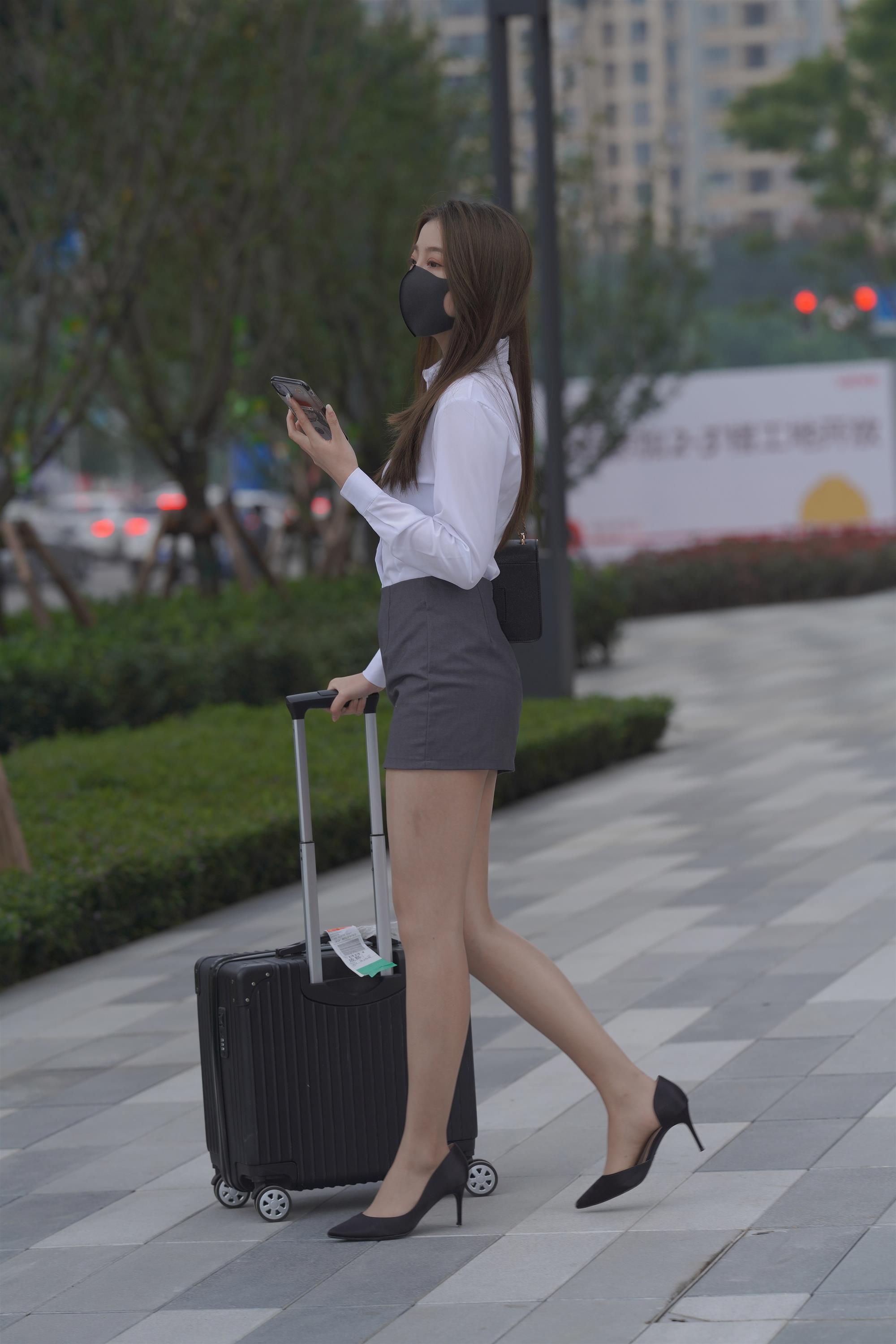 Street White shirt miniskirt high heels - 185.jpg