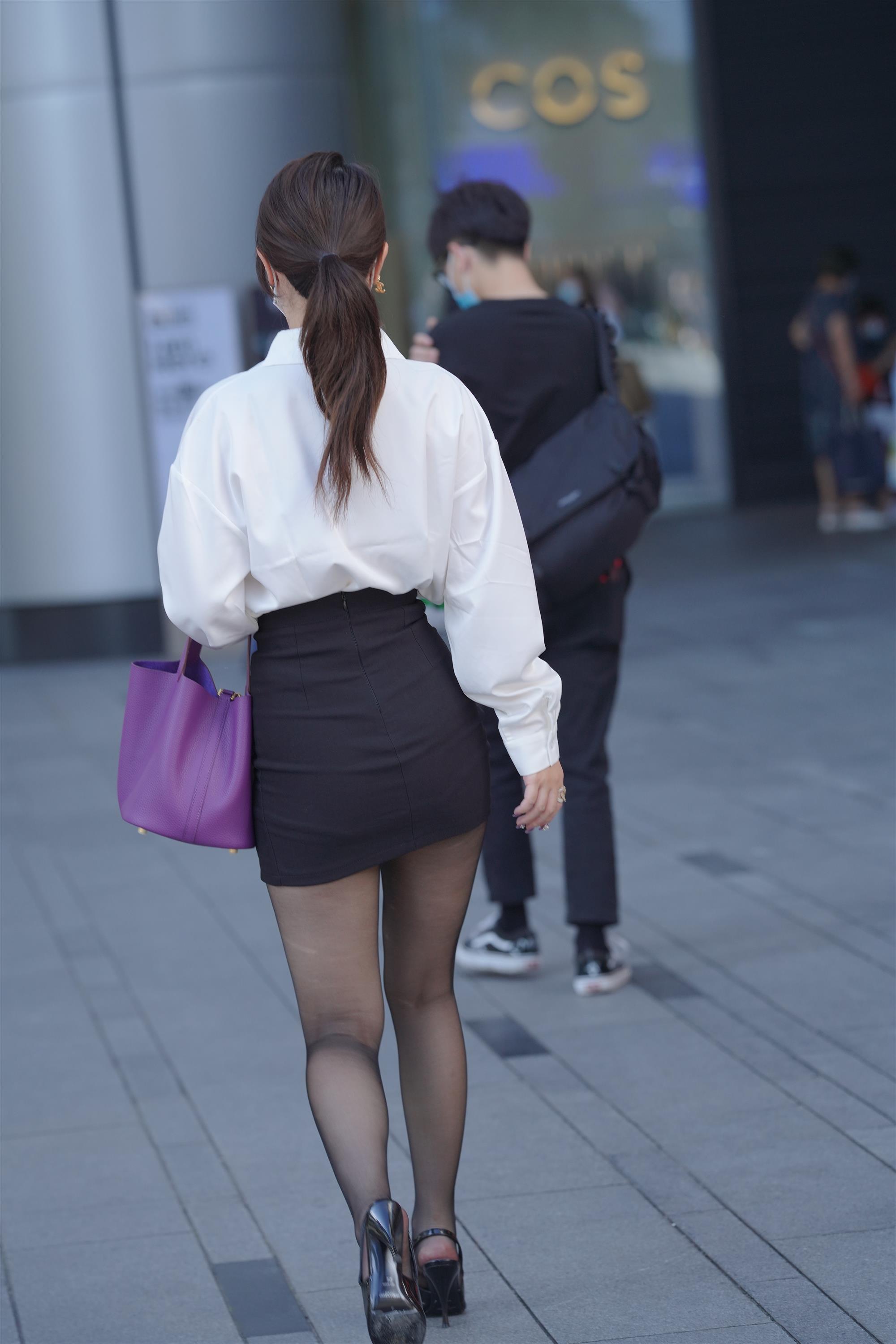 Street White shirt and black mini skirt - 71.jpg