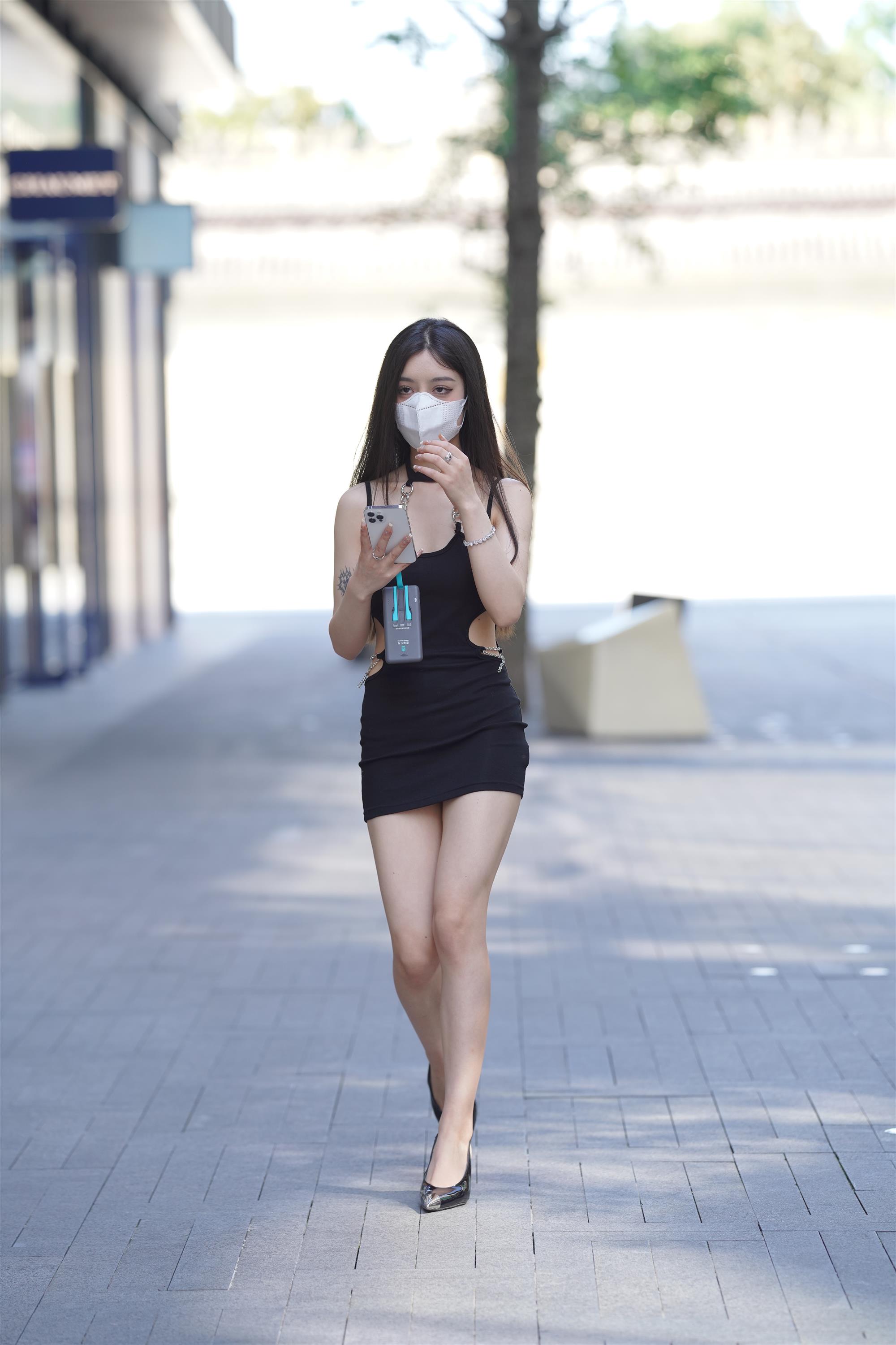 Street girl in a black slip dress - 7.jpg