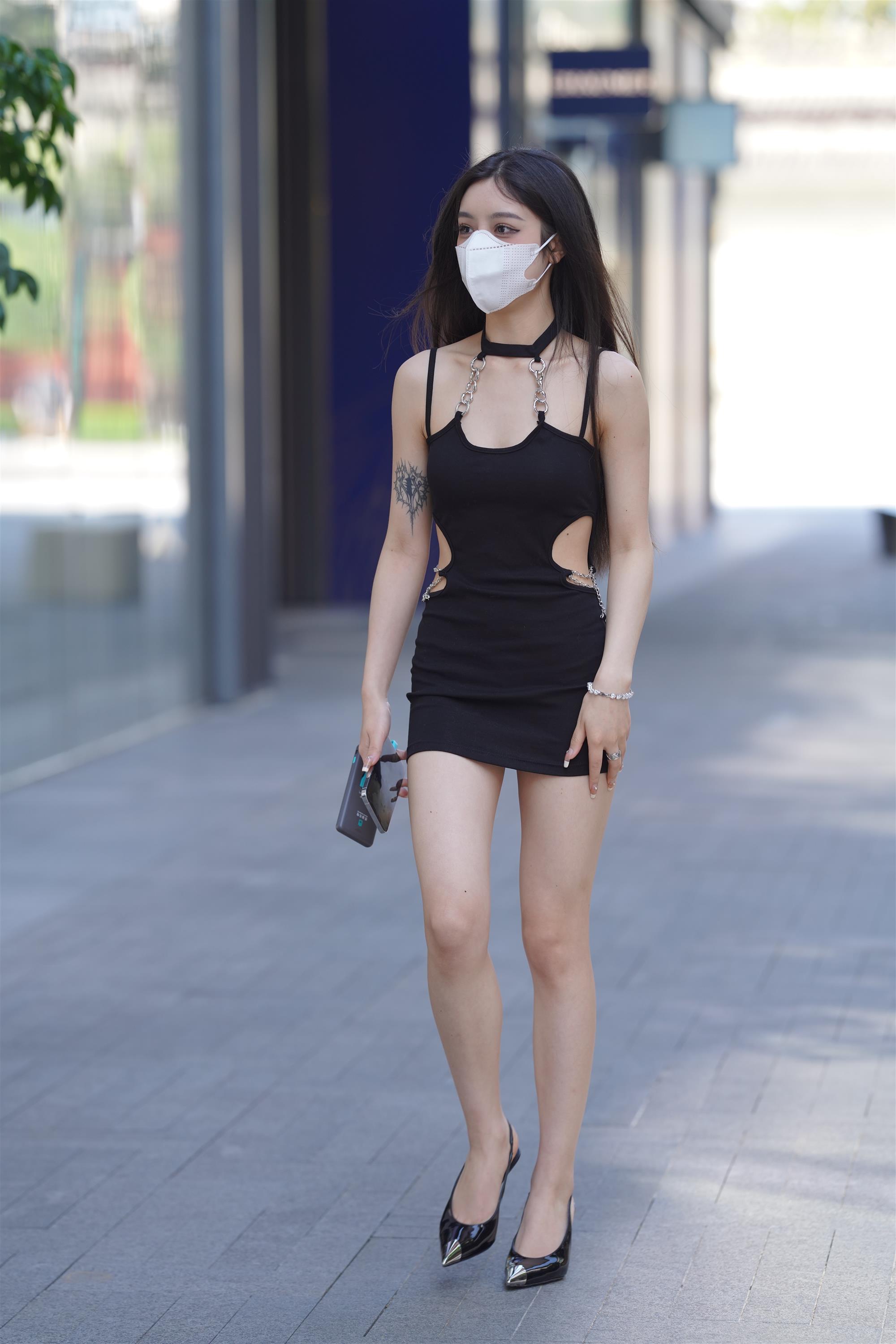 Street girl in a black slip dress - 19.jpg