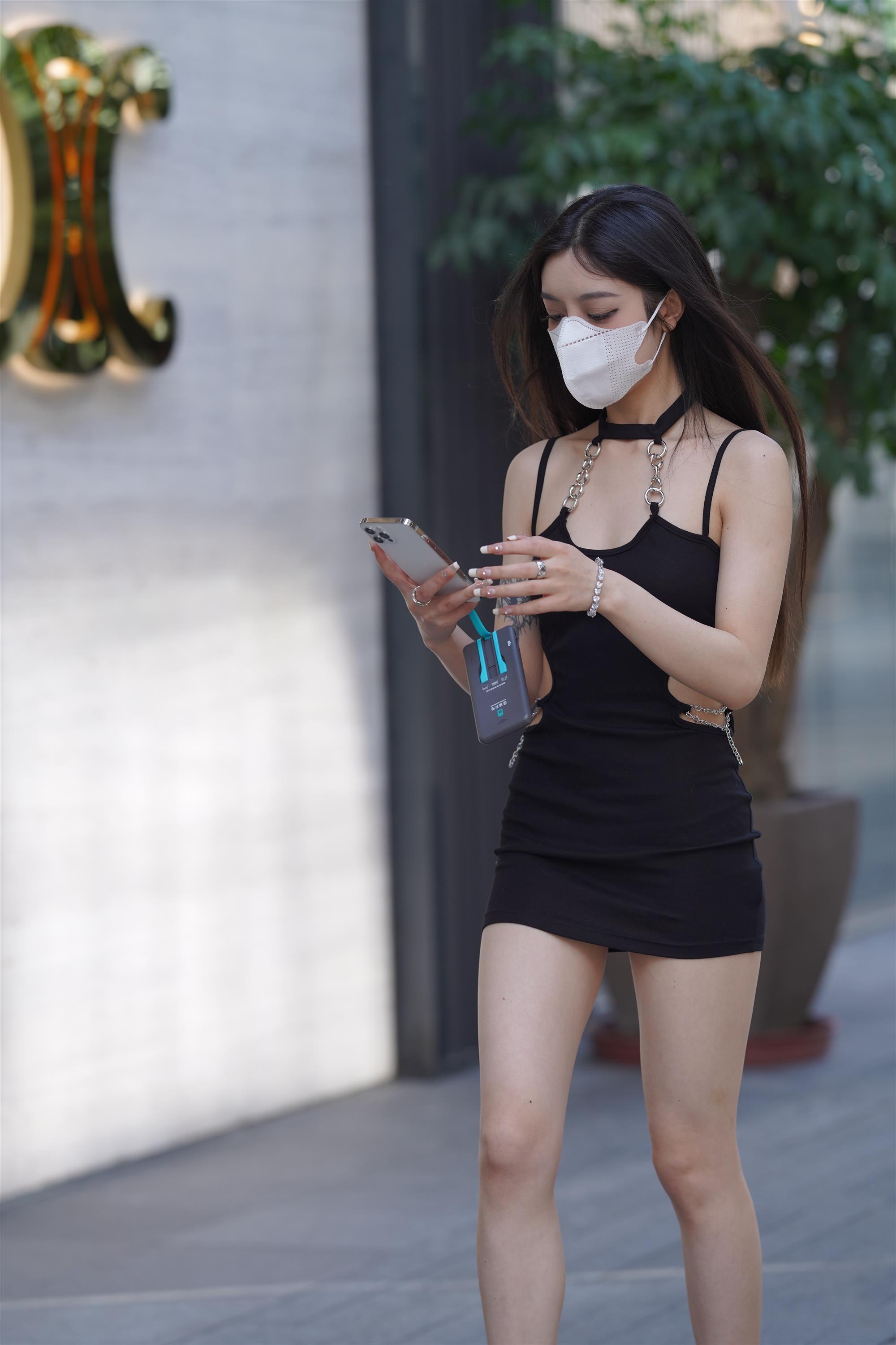 Street girl in a black slip dress - 31.jpg