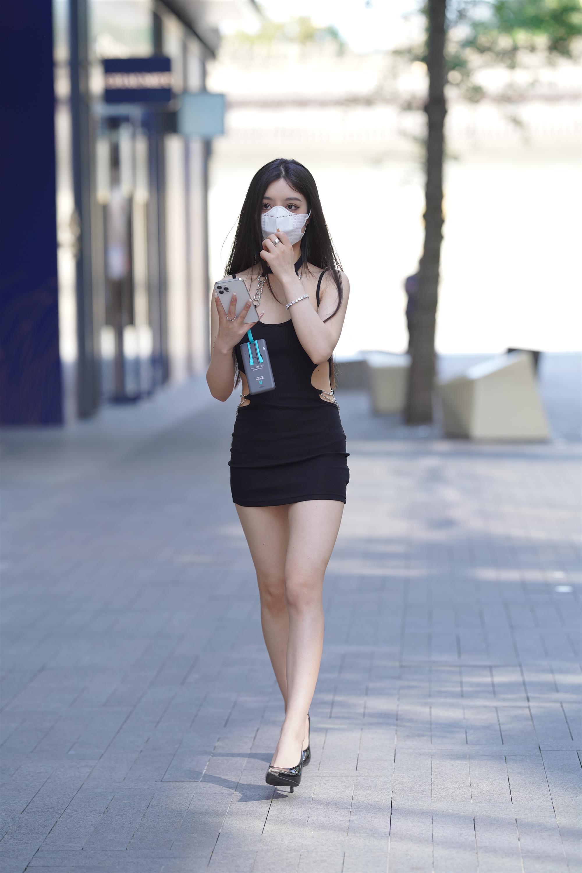 Street girl in a black slip dress - 11.jpg