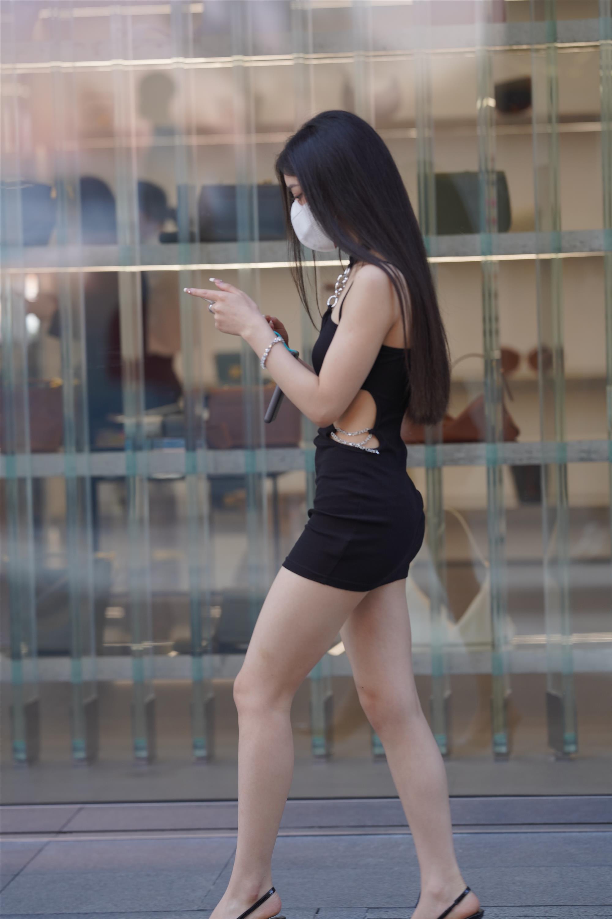Street girl in a black slip dress - 56.jpg