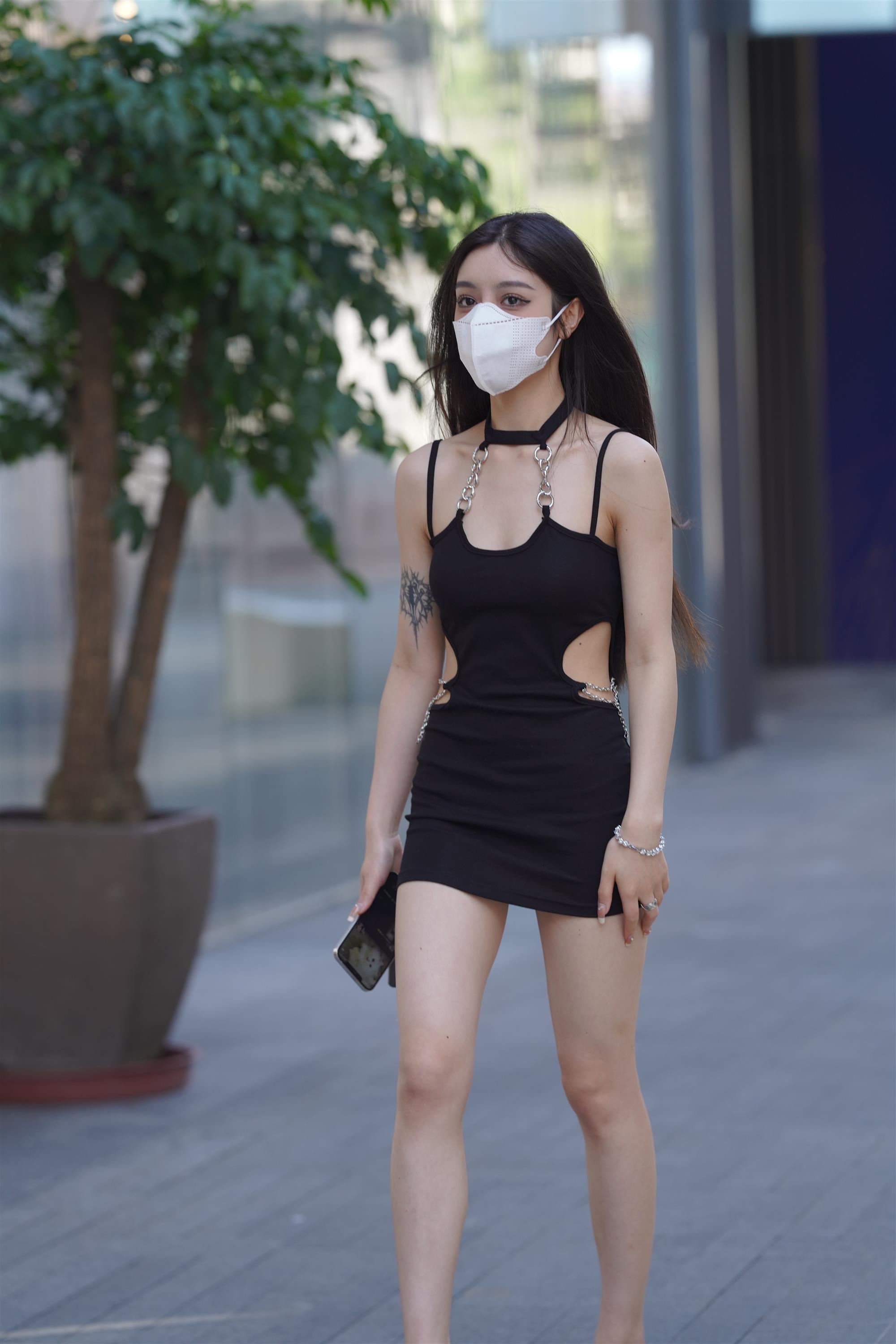Street girl in a black slip dress - 26.jpg