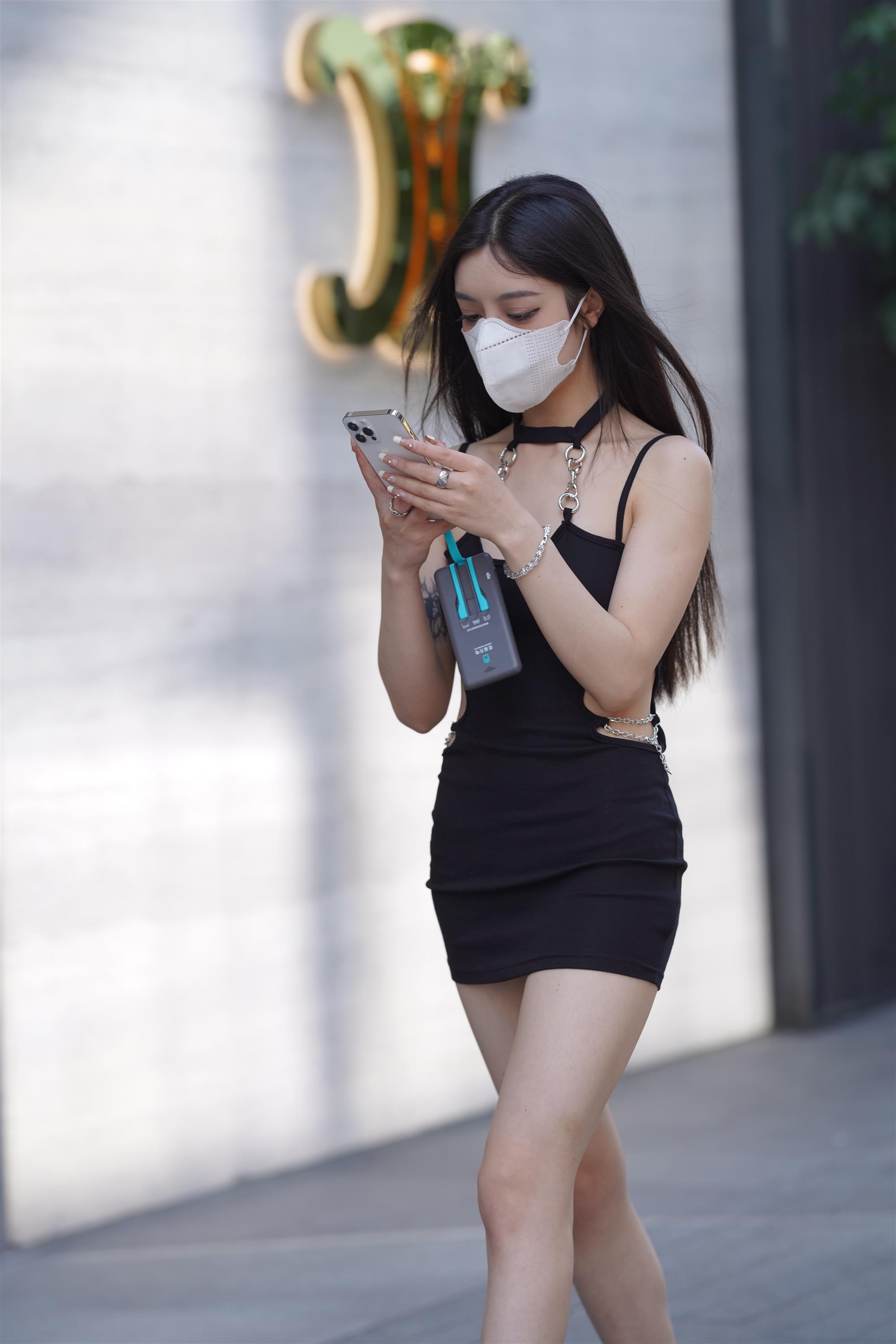 Street girl in a black slip dress - 36.jpg