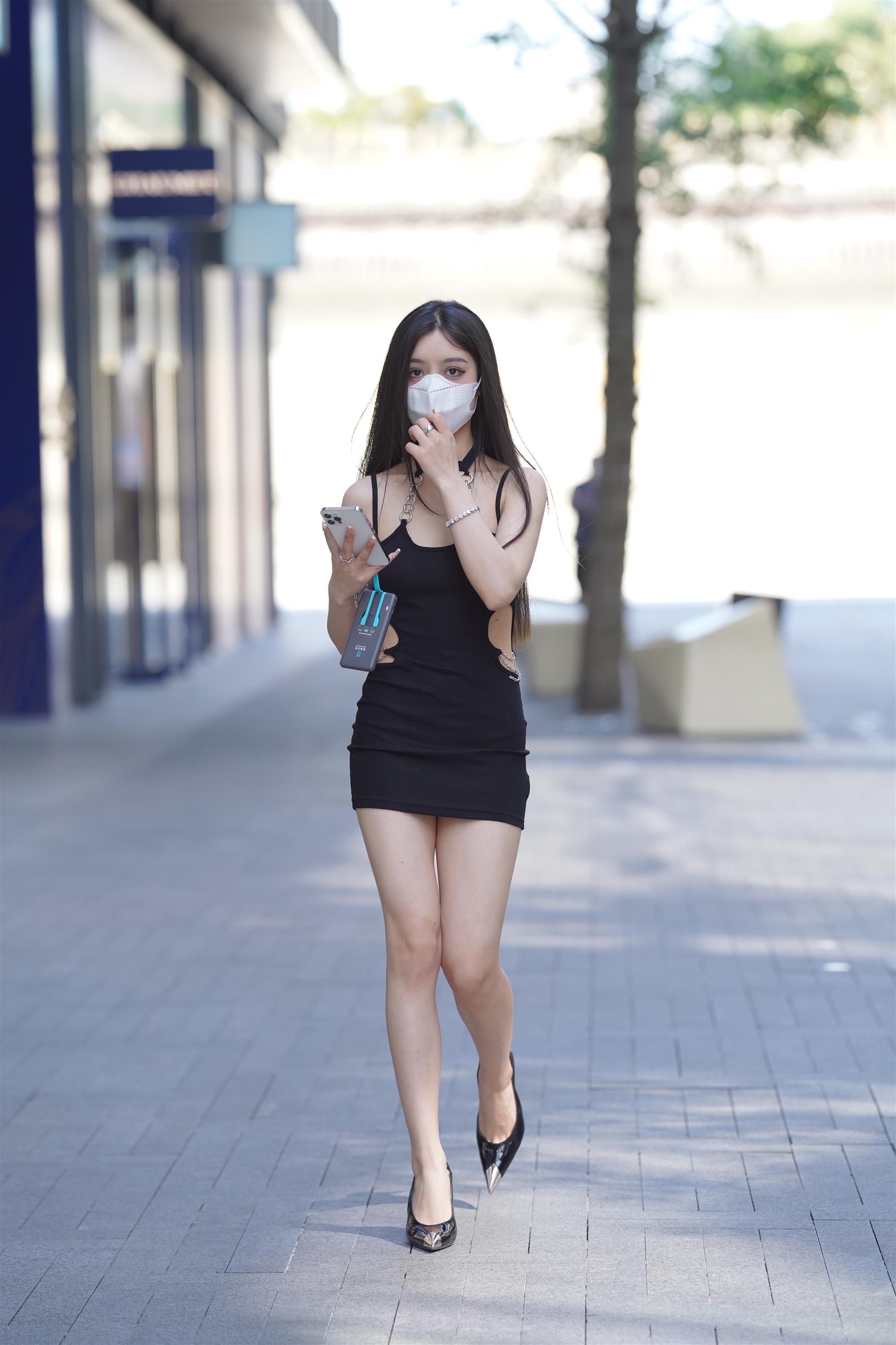 Street girl in a black slip dress - 10.jpg