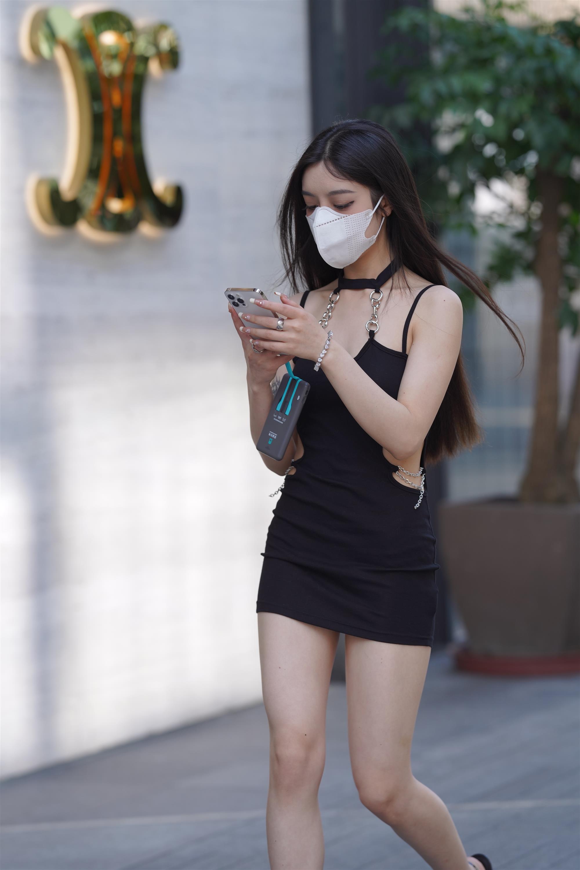 Street girl in a black slip dress - 33.jpg