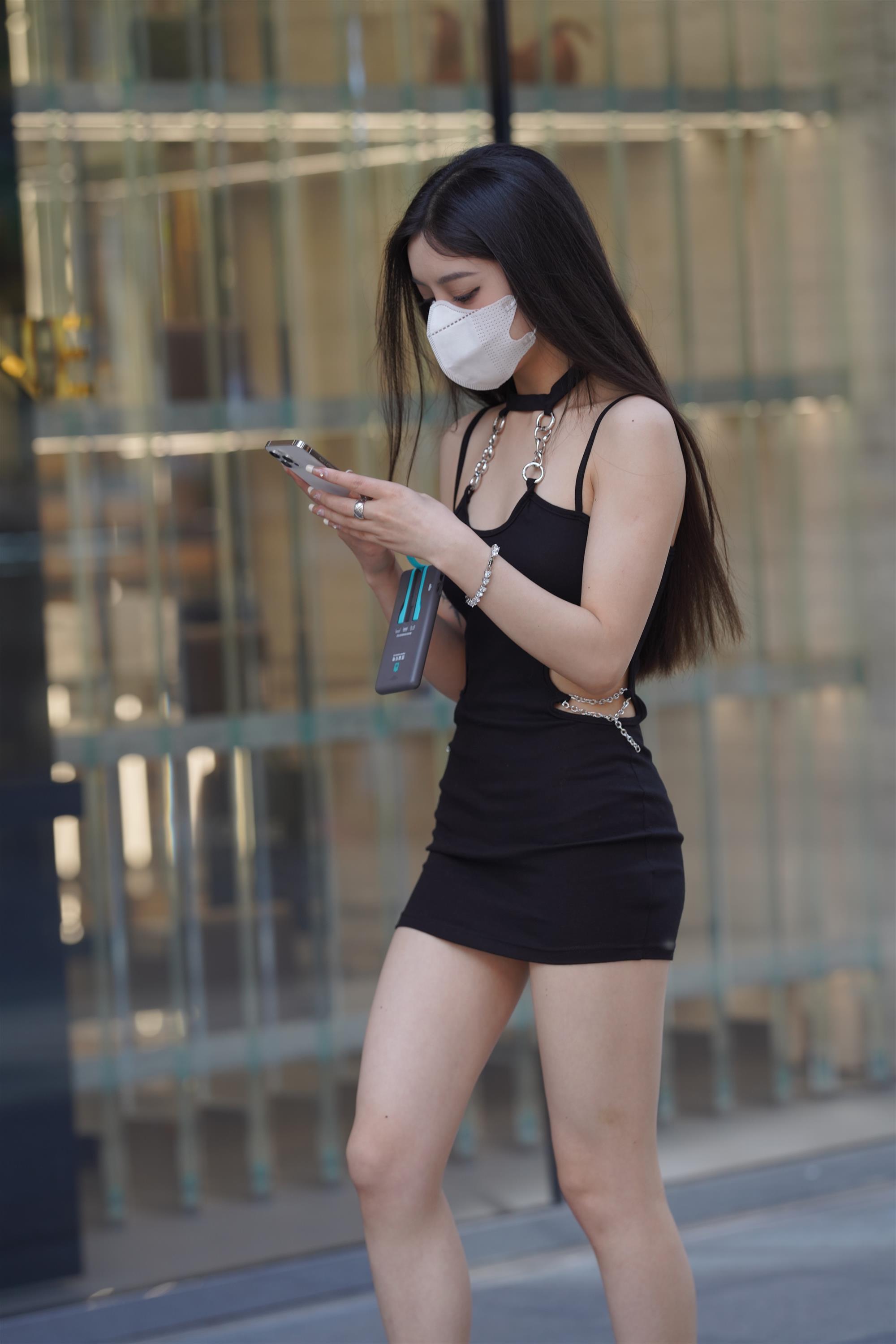 Street girl in a black slip dress - 42.jpg