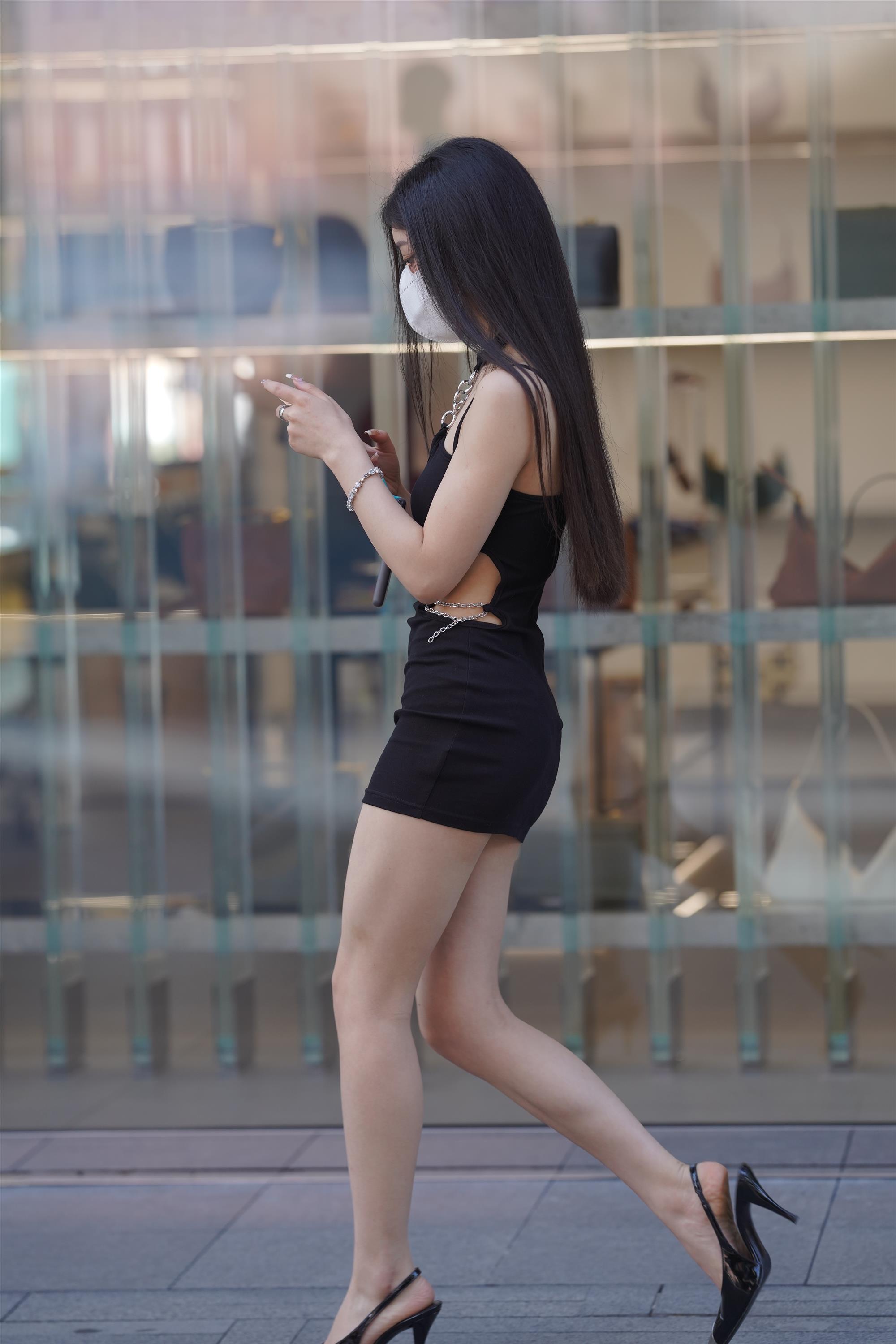 Street girl in a black slip dress - 58.jpg