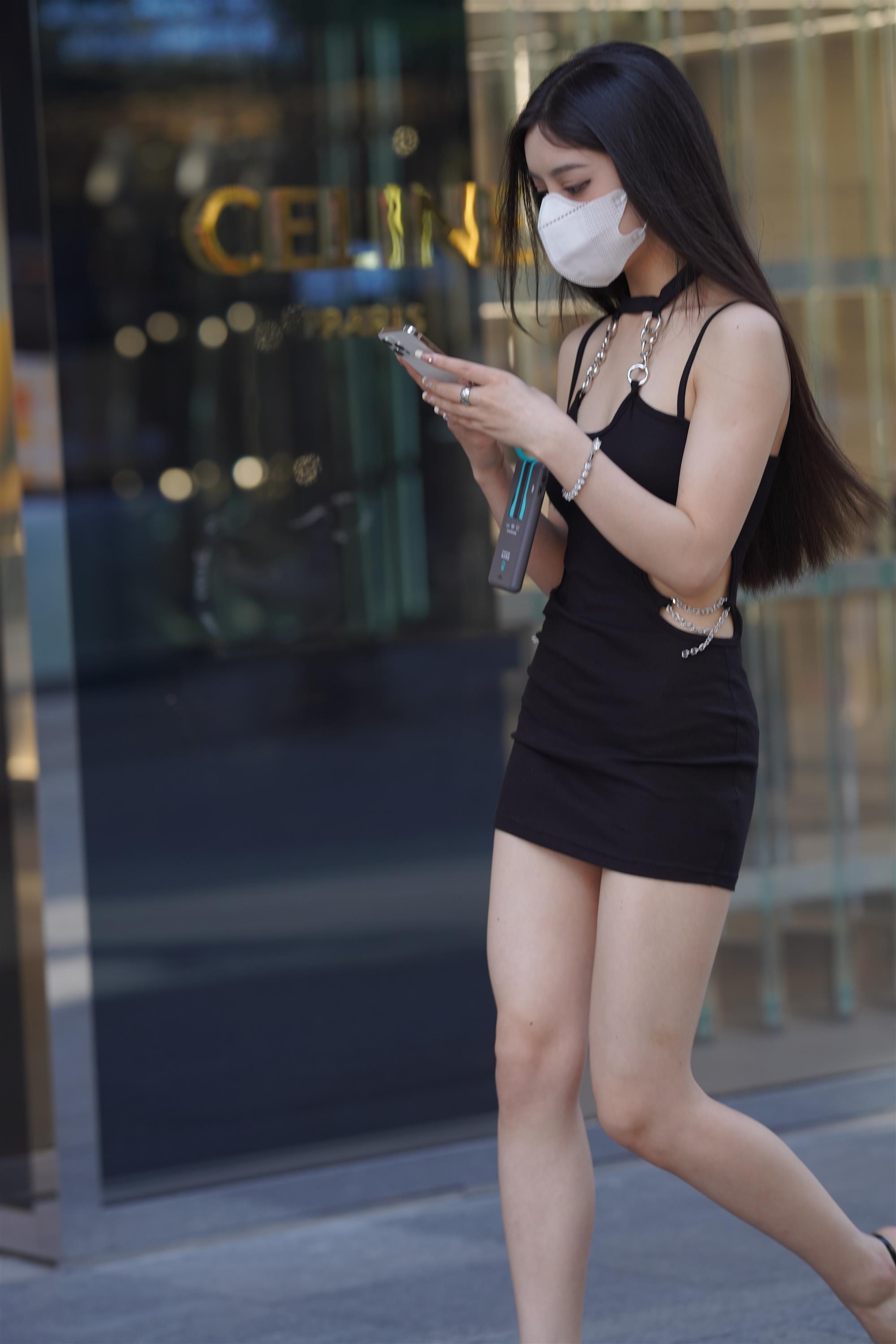 Street girl in a black slip dress - 43.jpg