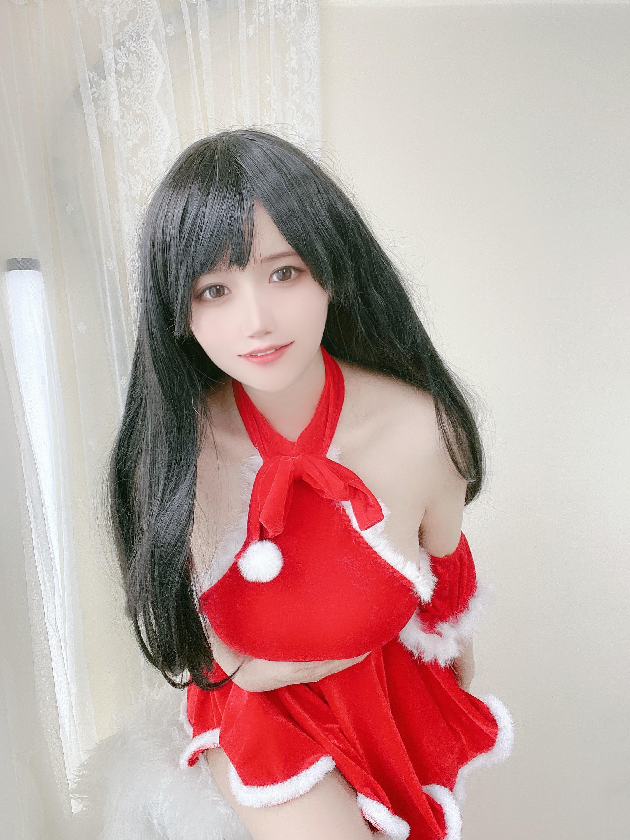 Cosplay 小仓千代w  红色圣诞礼物裙 - 1.jpg