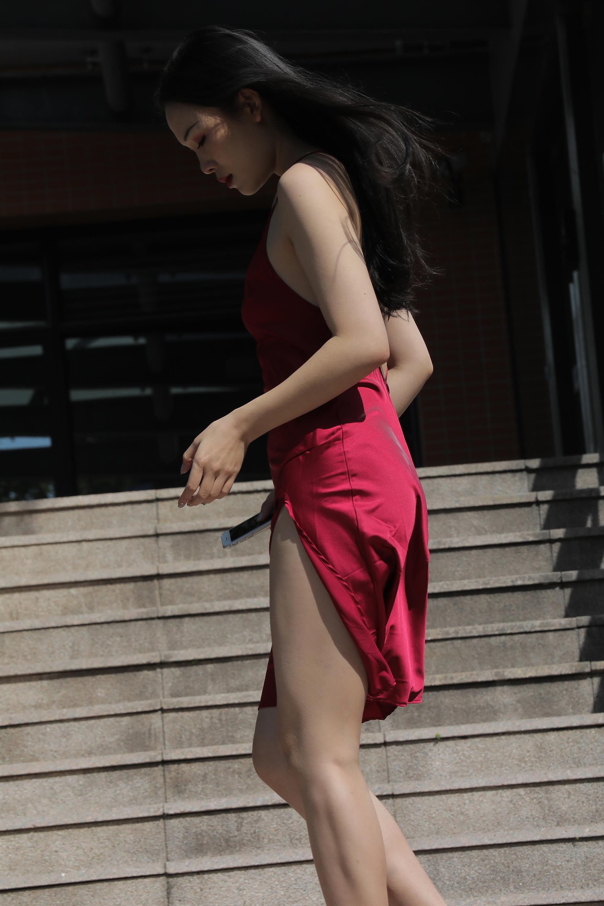 Street beauty in a red dress - 10.jpg