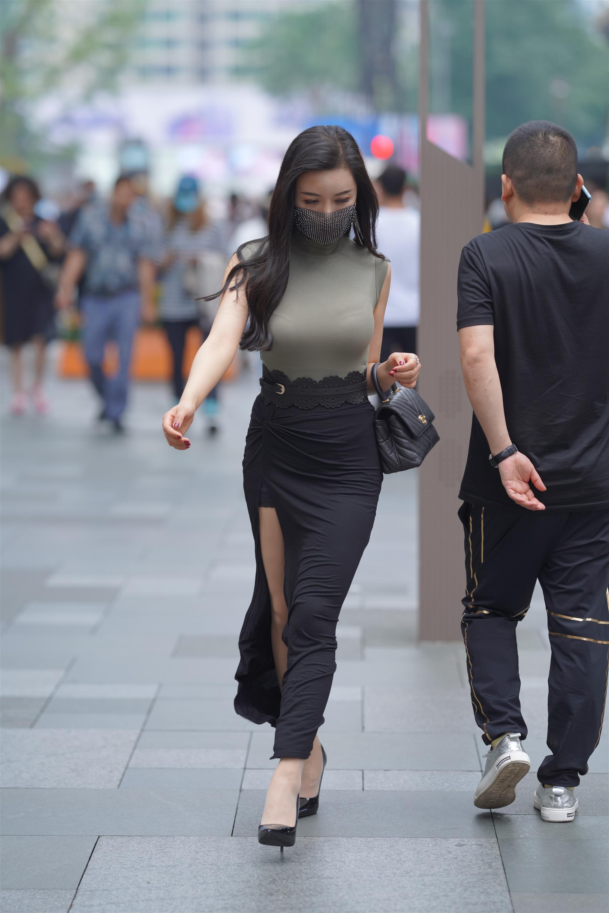 Street 欣儿 Long black skirt - 7.jpg