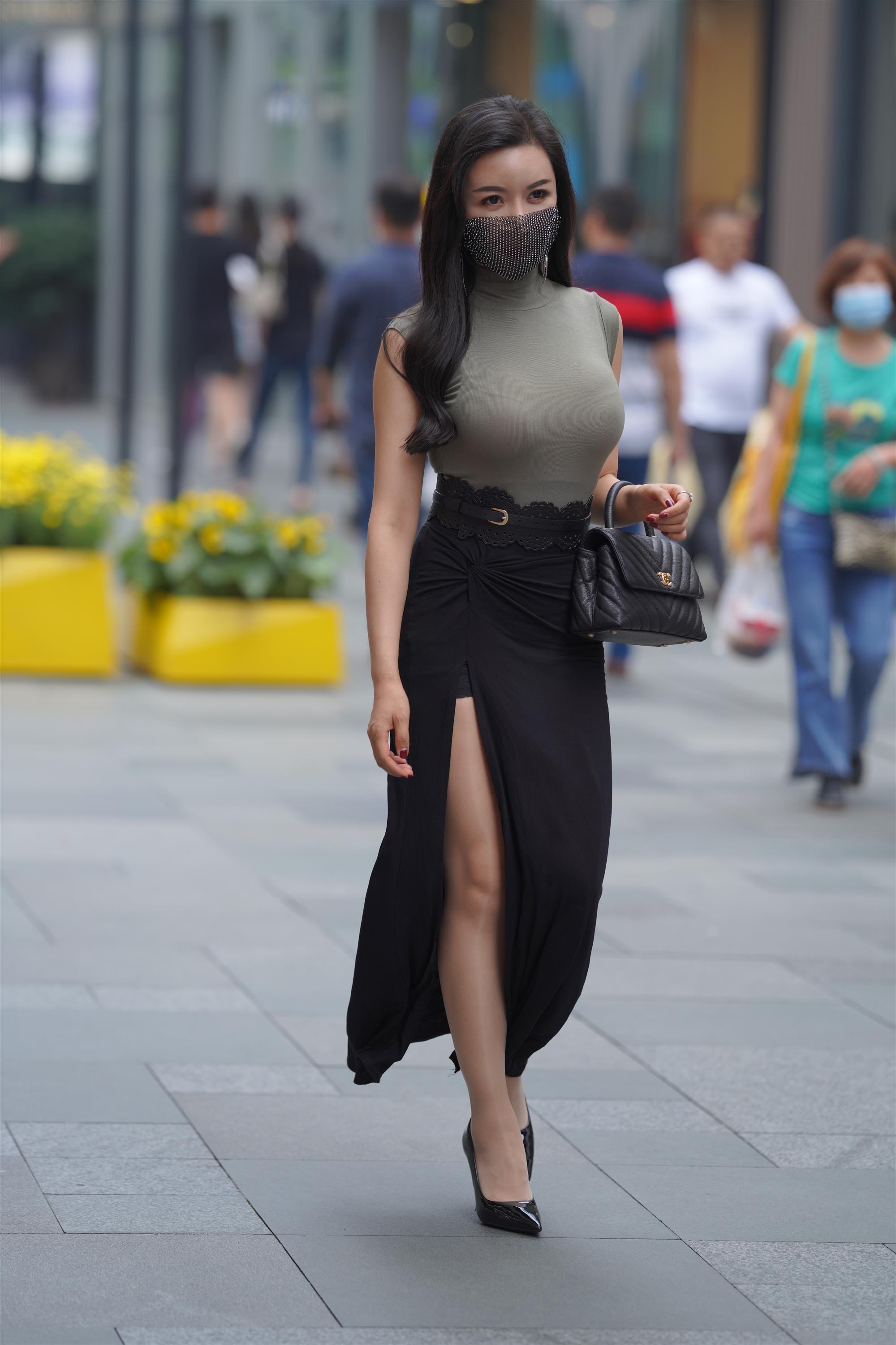 Street 欣儿 Long black skirt - 31.jpg