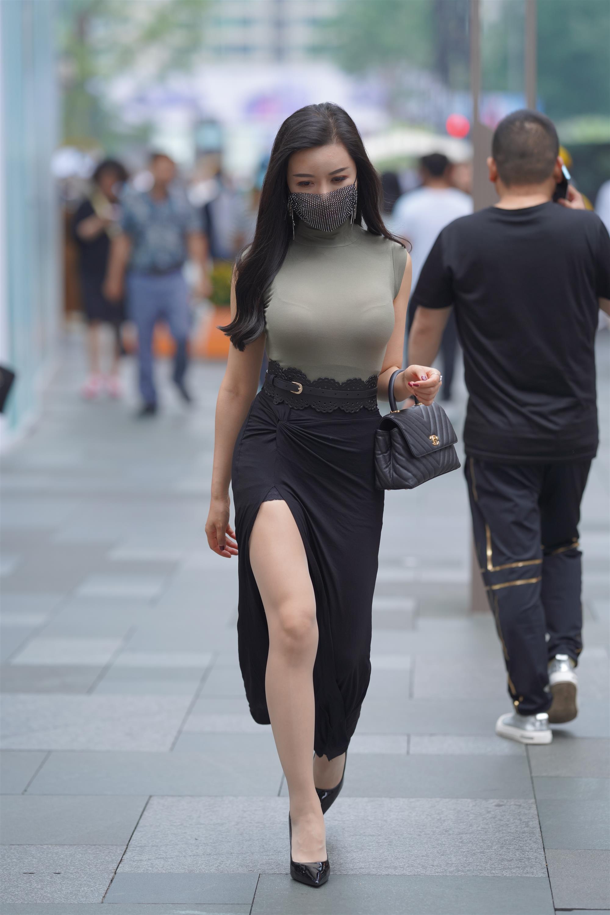 Street 欣儿 Long black skirt - 10.jpg