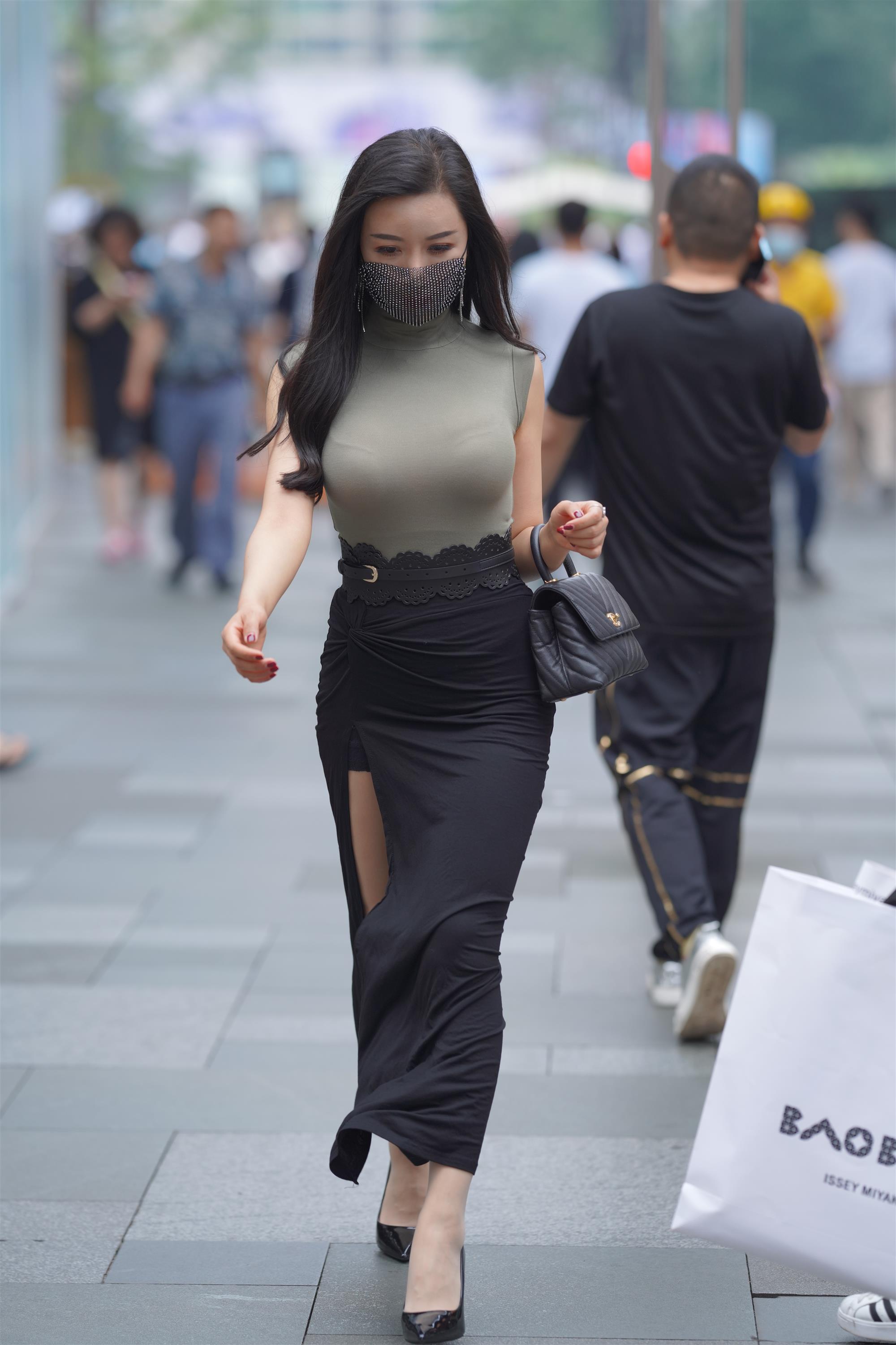 Street 欣儿 Long black skirt - 12.jpg