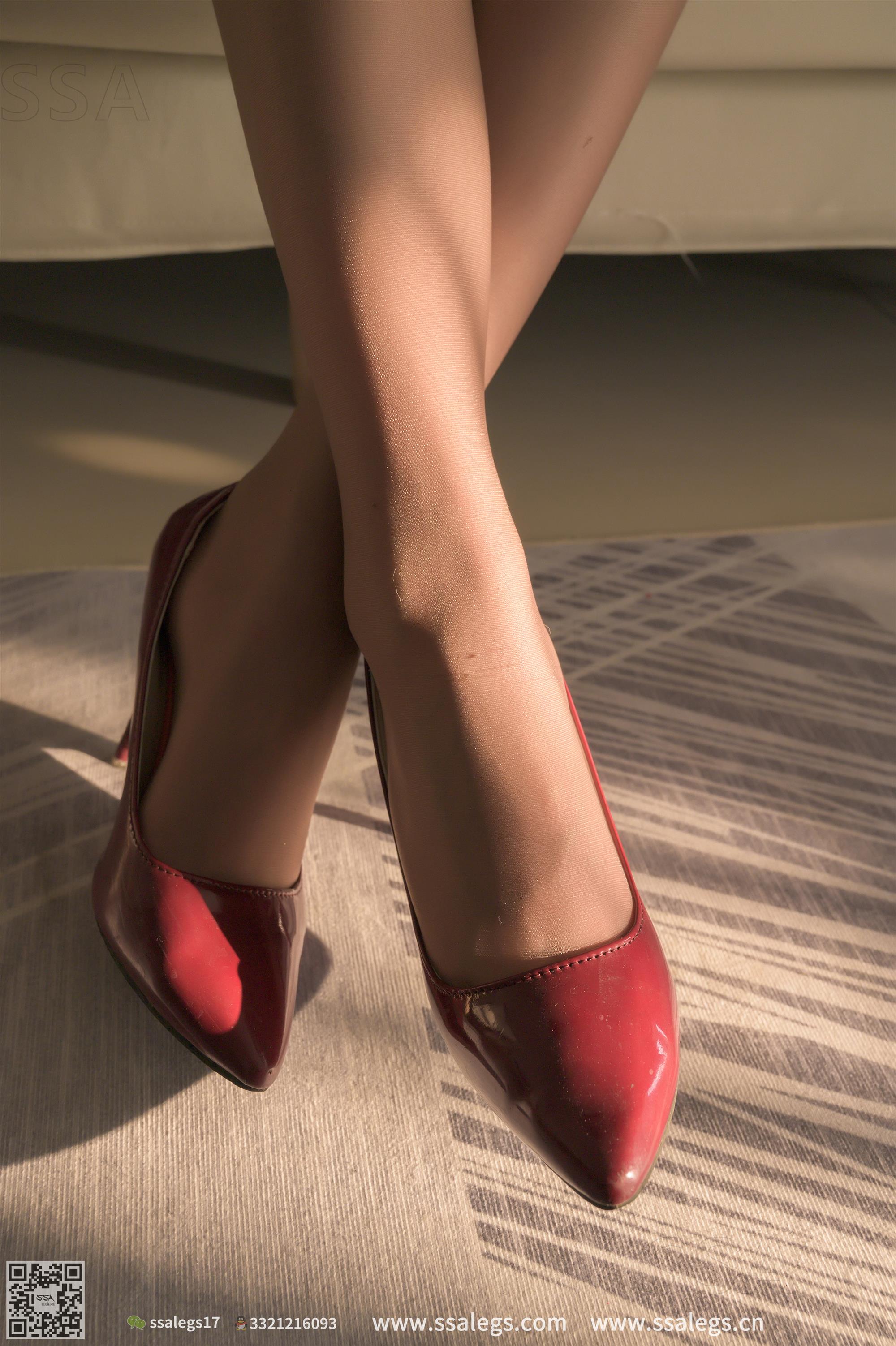 SSA 丝社 No.312 娜娜御姐的红色高跟鞋咖啡丝美腿 - 5.jpg