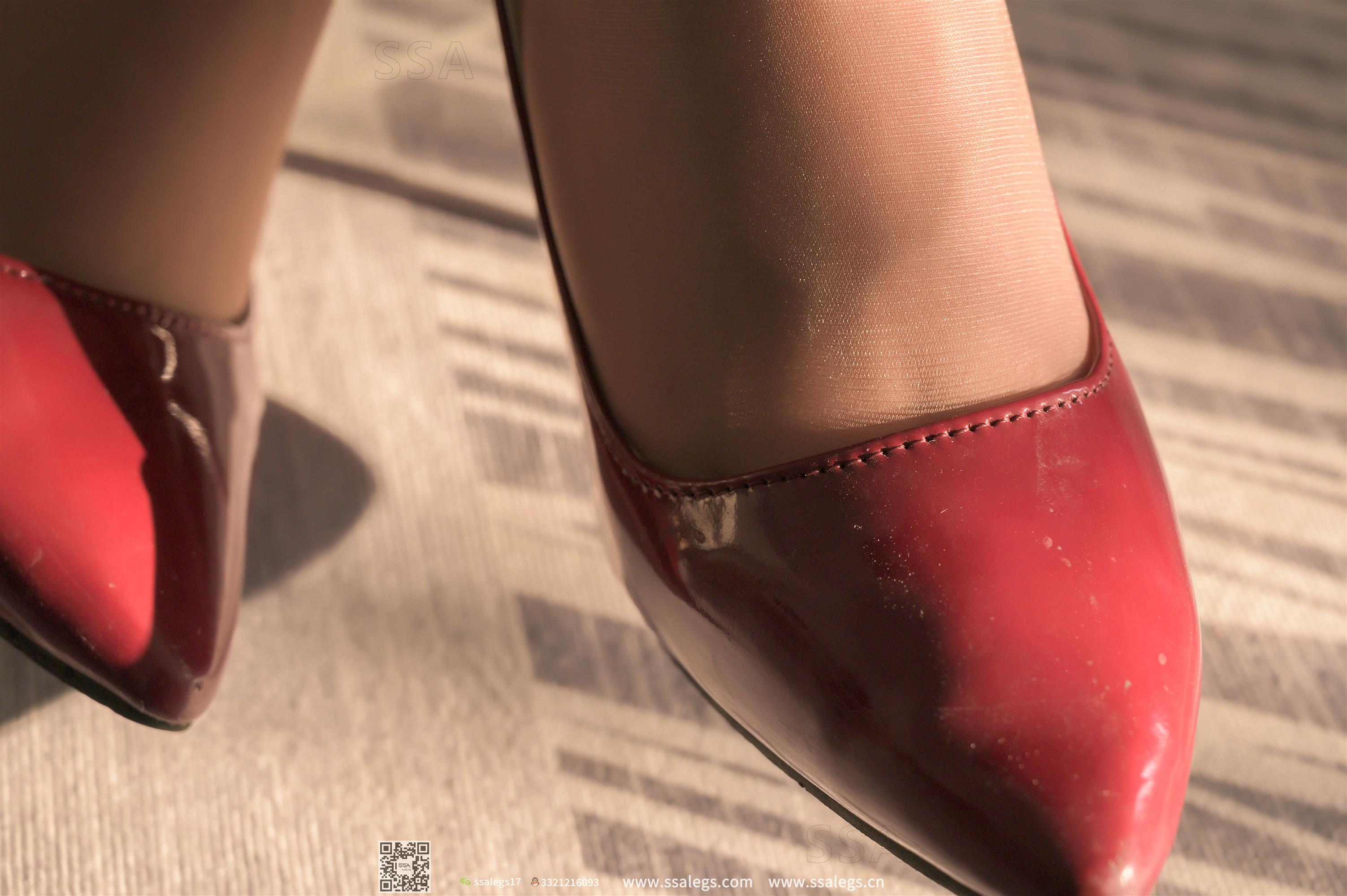 SSA 丝社 No.312 娜娜御姐的红色高跟鞋咖啡丝美腿 - 6.jpg