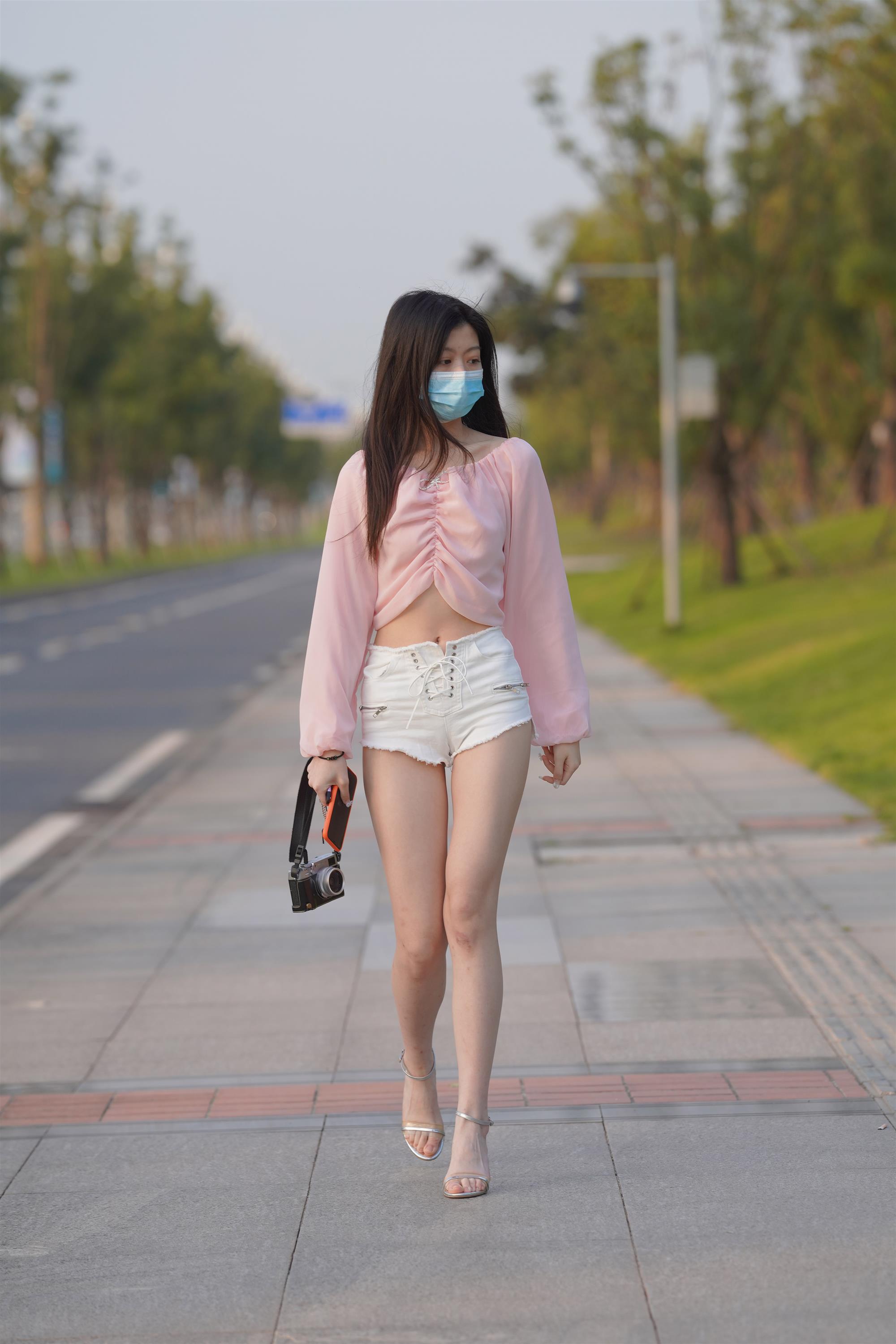Street Pink top white hot pants - 33.jpg