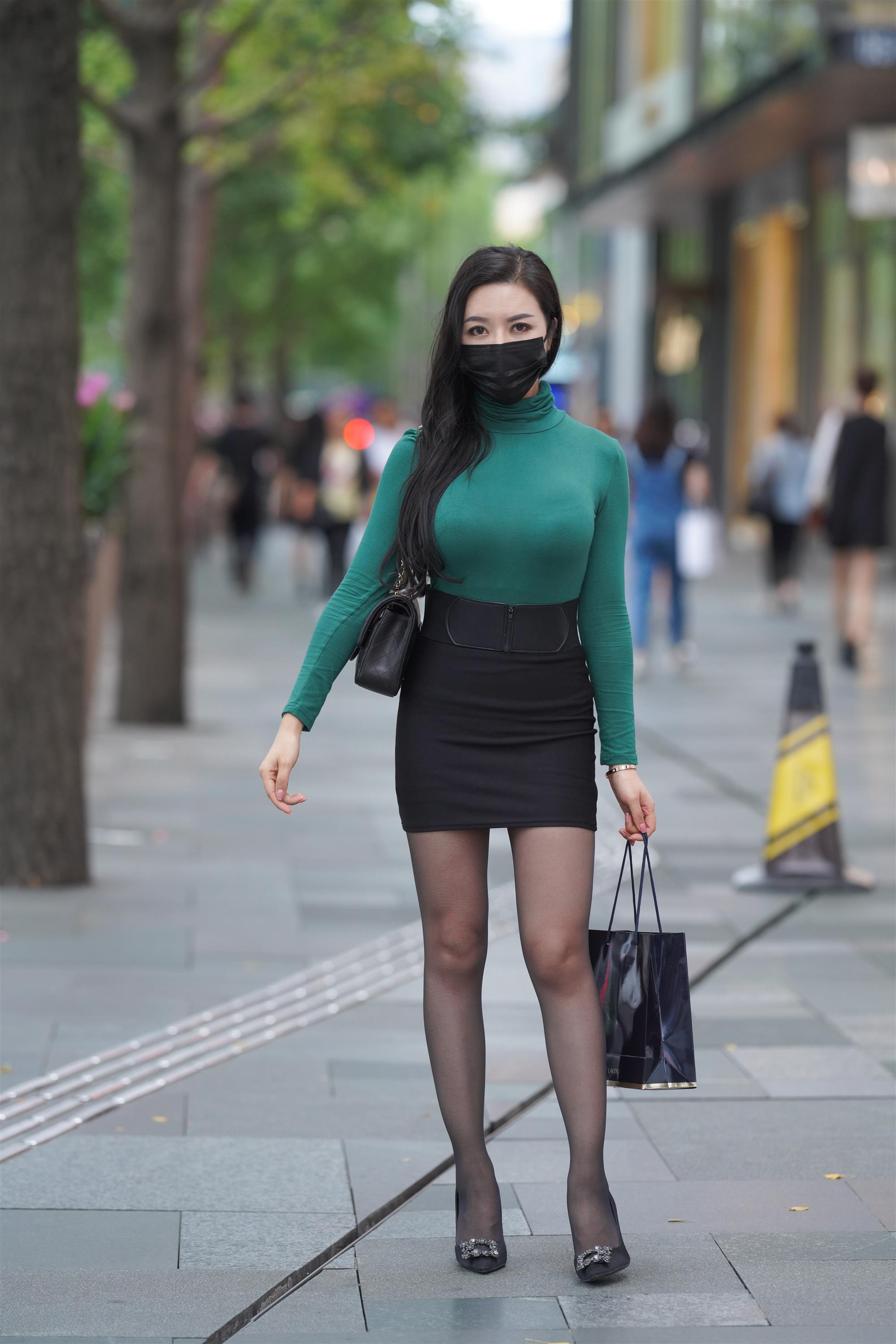 Street Black tight skirt beauty - 28.jpg