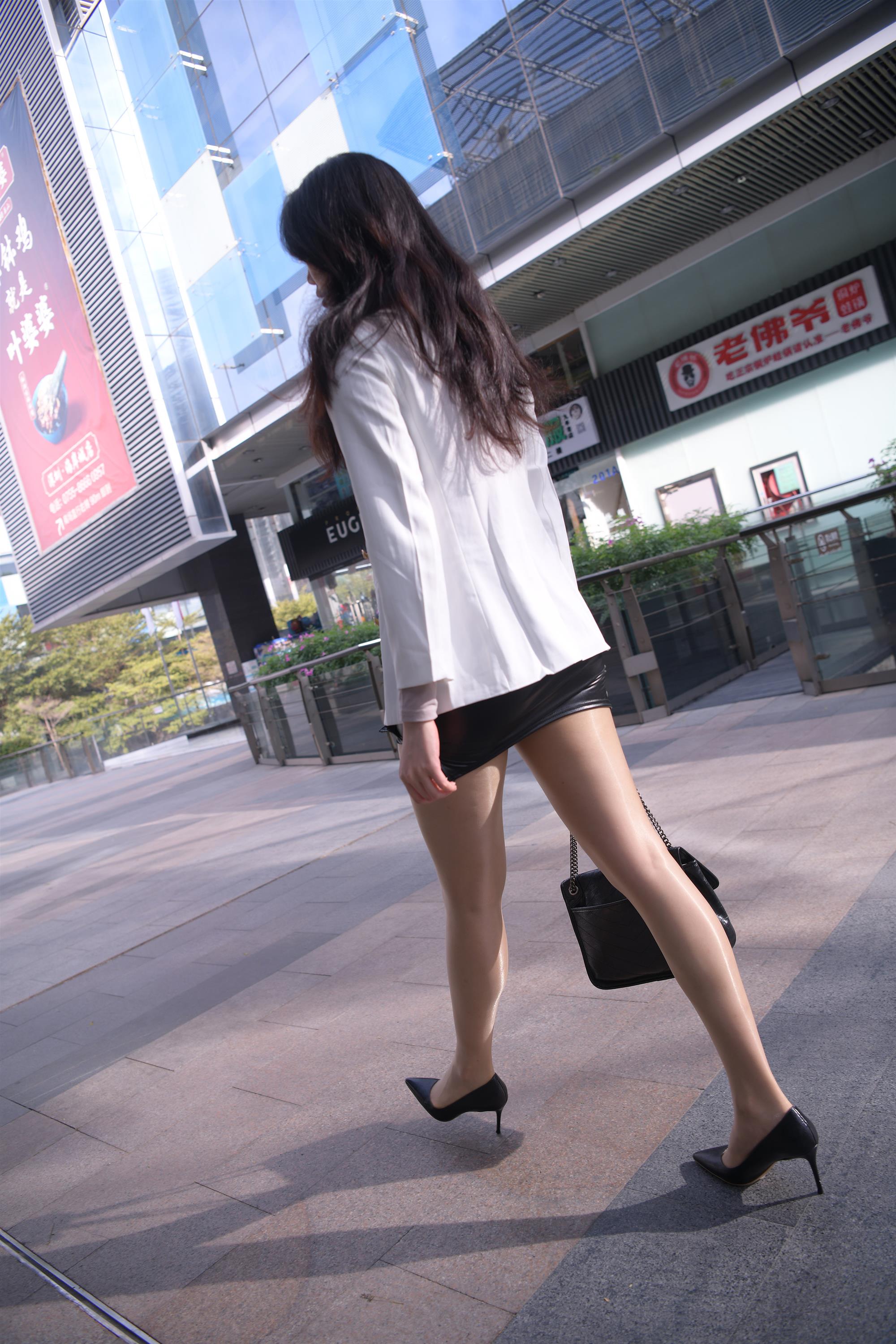 Street black mini skirt white suit - 15.jpg
