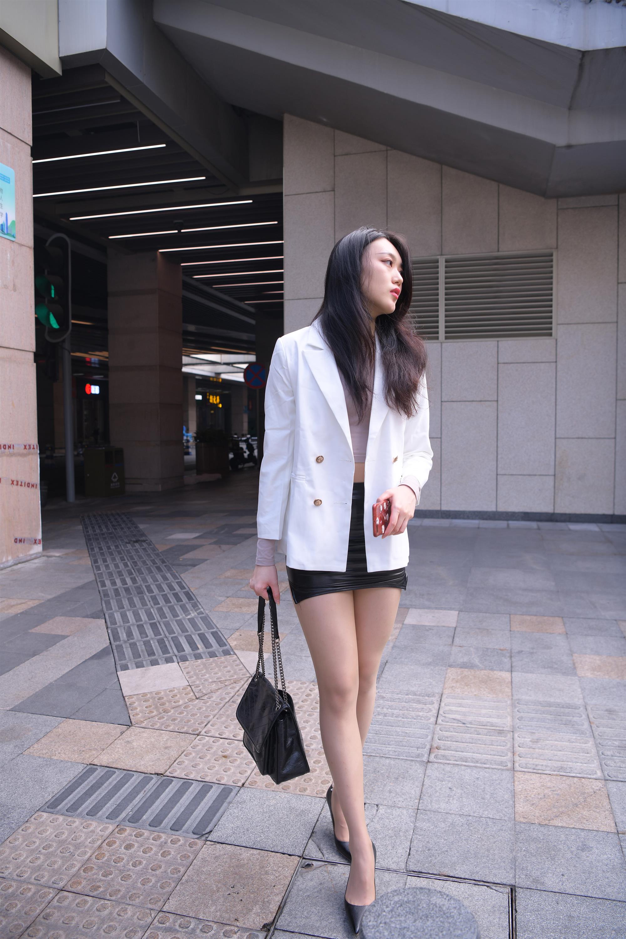 Street black mini skirt white suit - 82.jpg