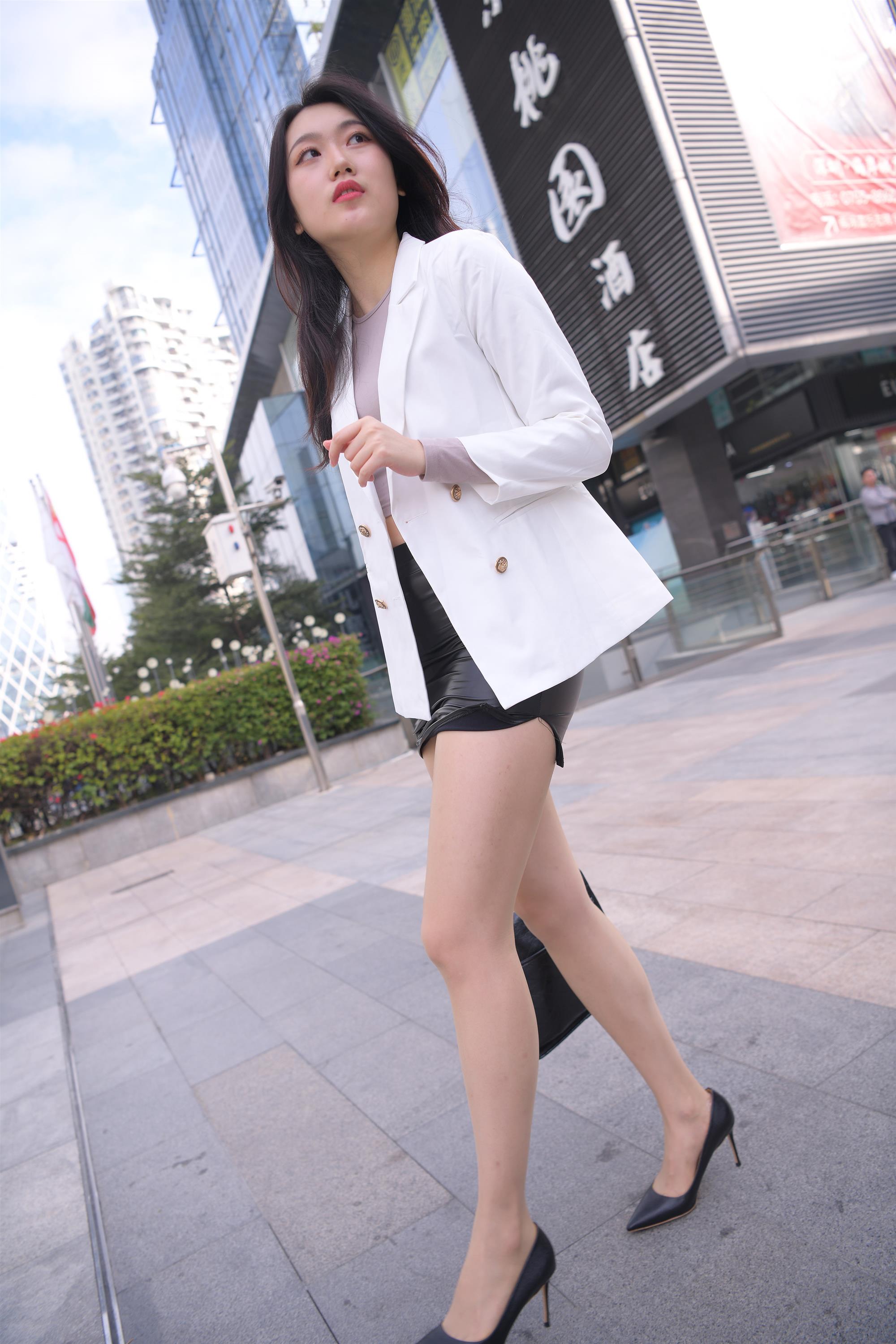 Street black mini skirt white suit - 29.jpg
