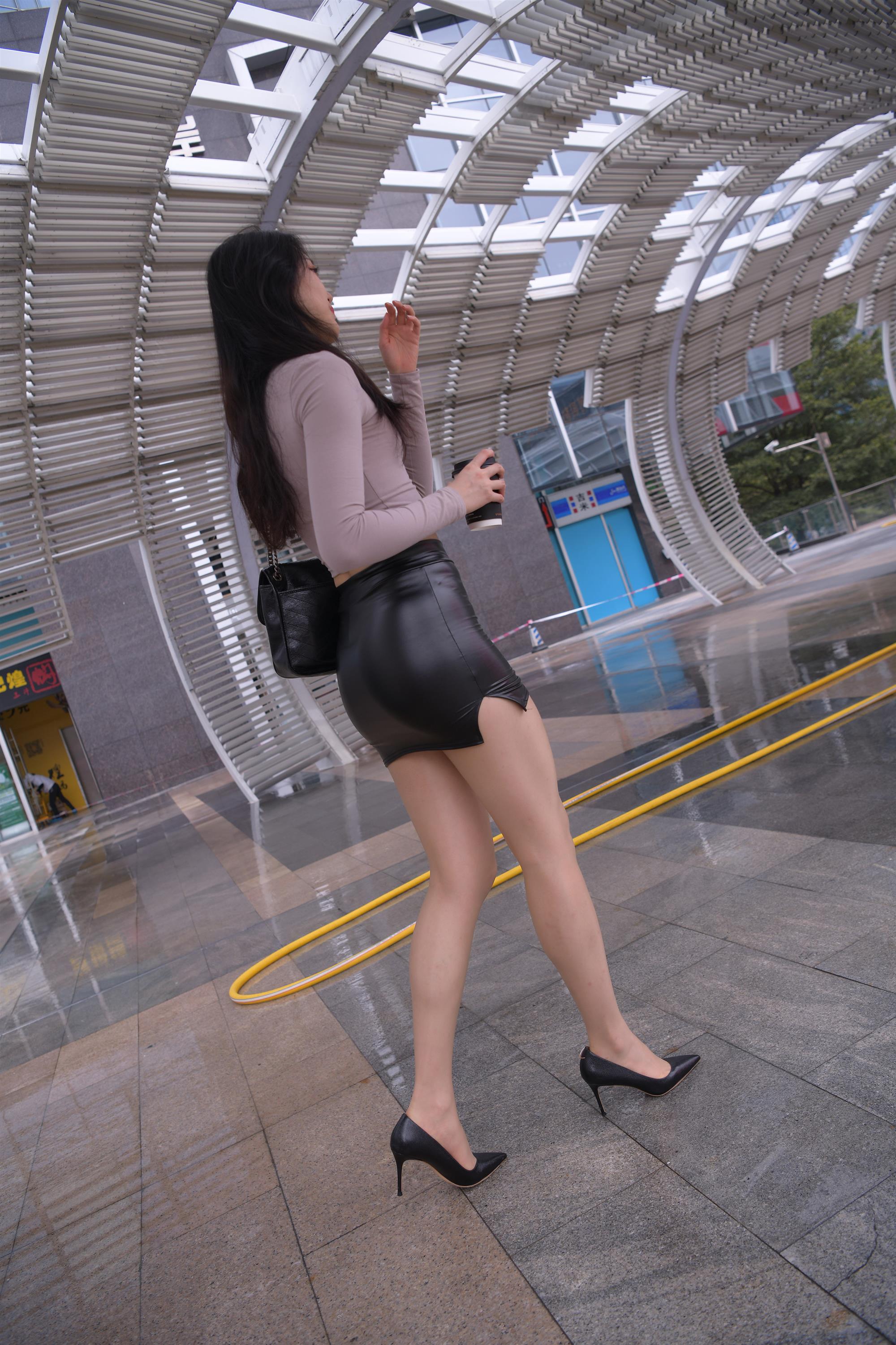 Street black mini skirt white suit - 233.jpg