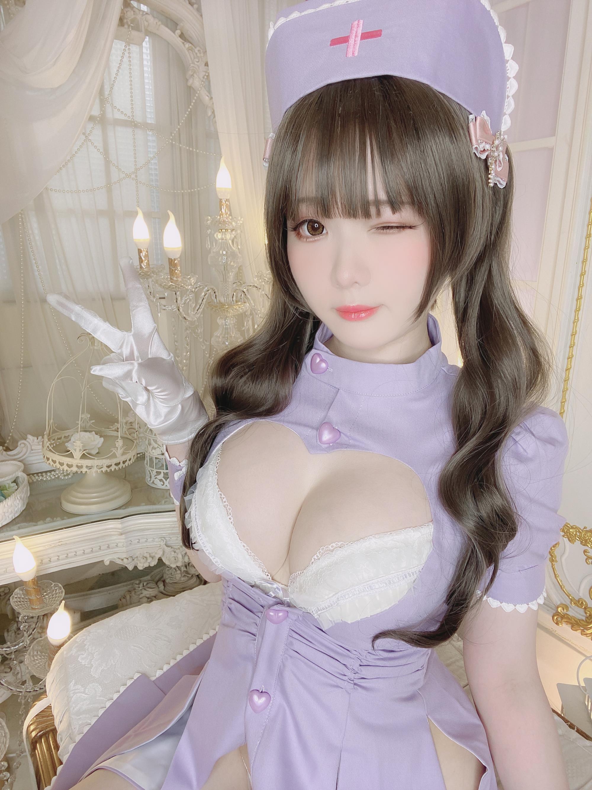 Cosplay 霜月shimo 紫护士 - 10.jpg