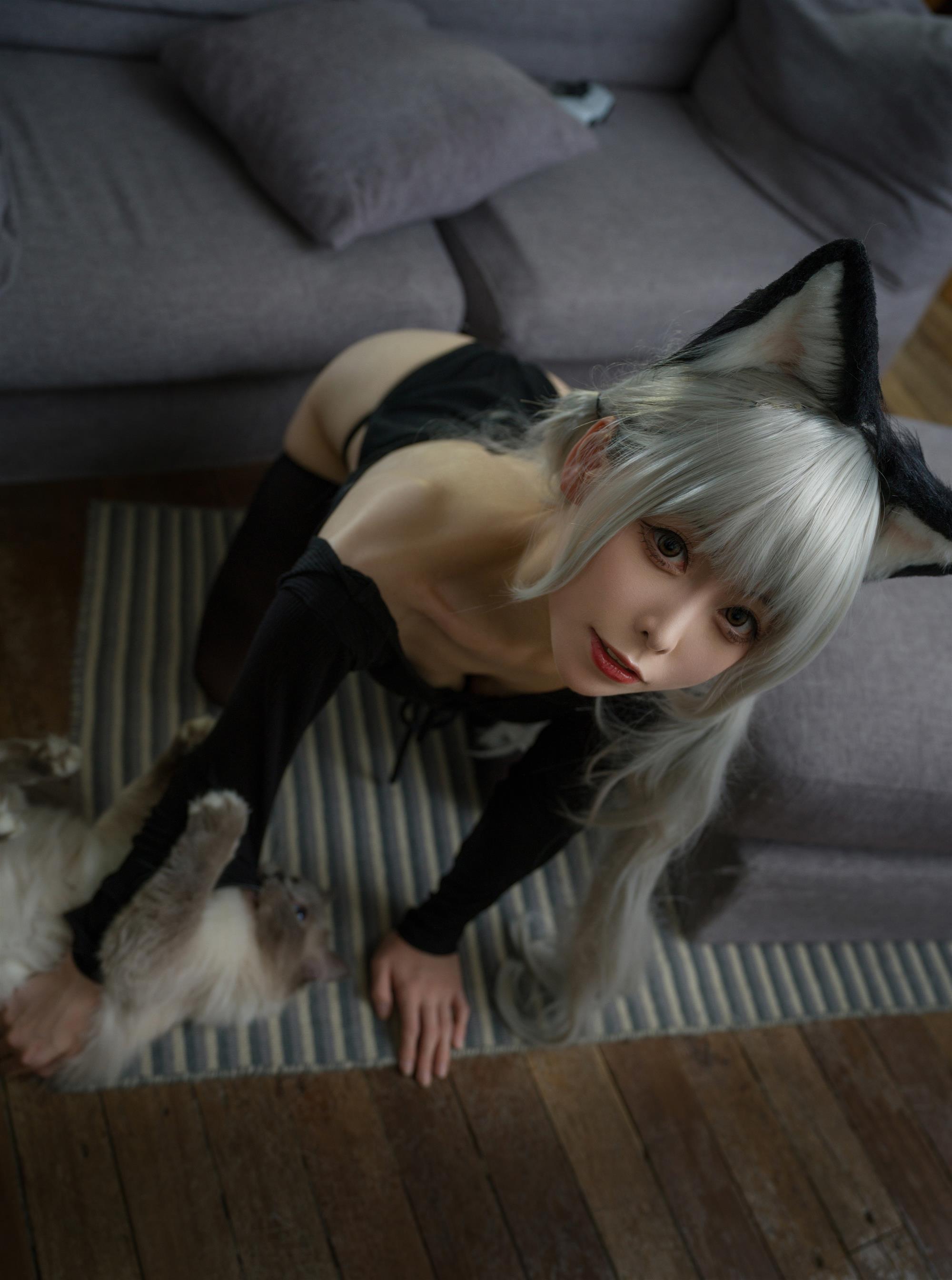 Cosplay 樱岛嗷一 黑猫针织衫连体衣 - 9.jpg