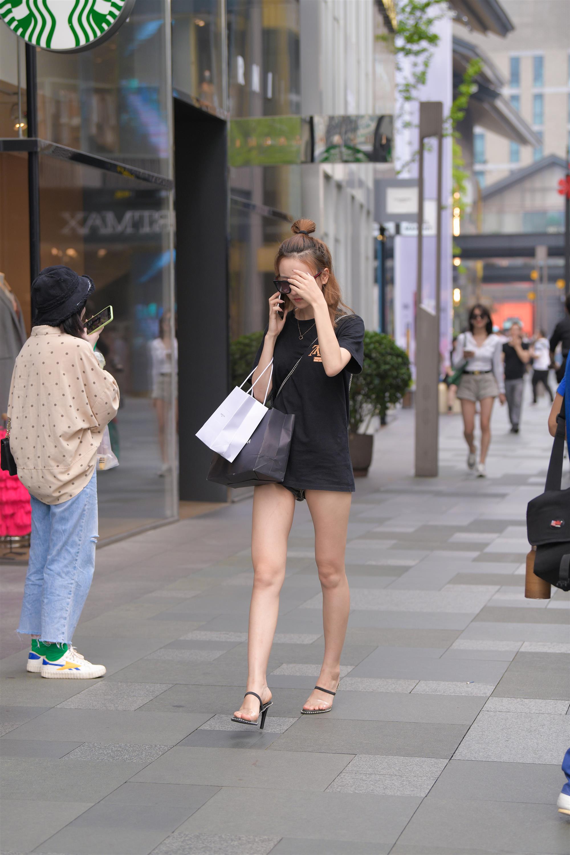 Street High heels and black skirt - 5.jpg