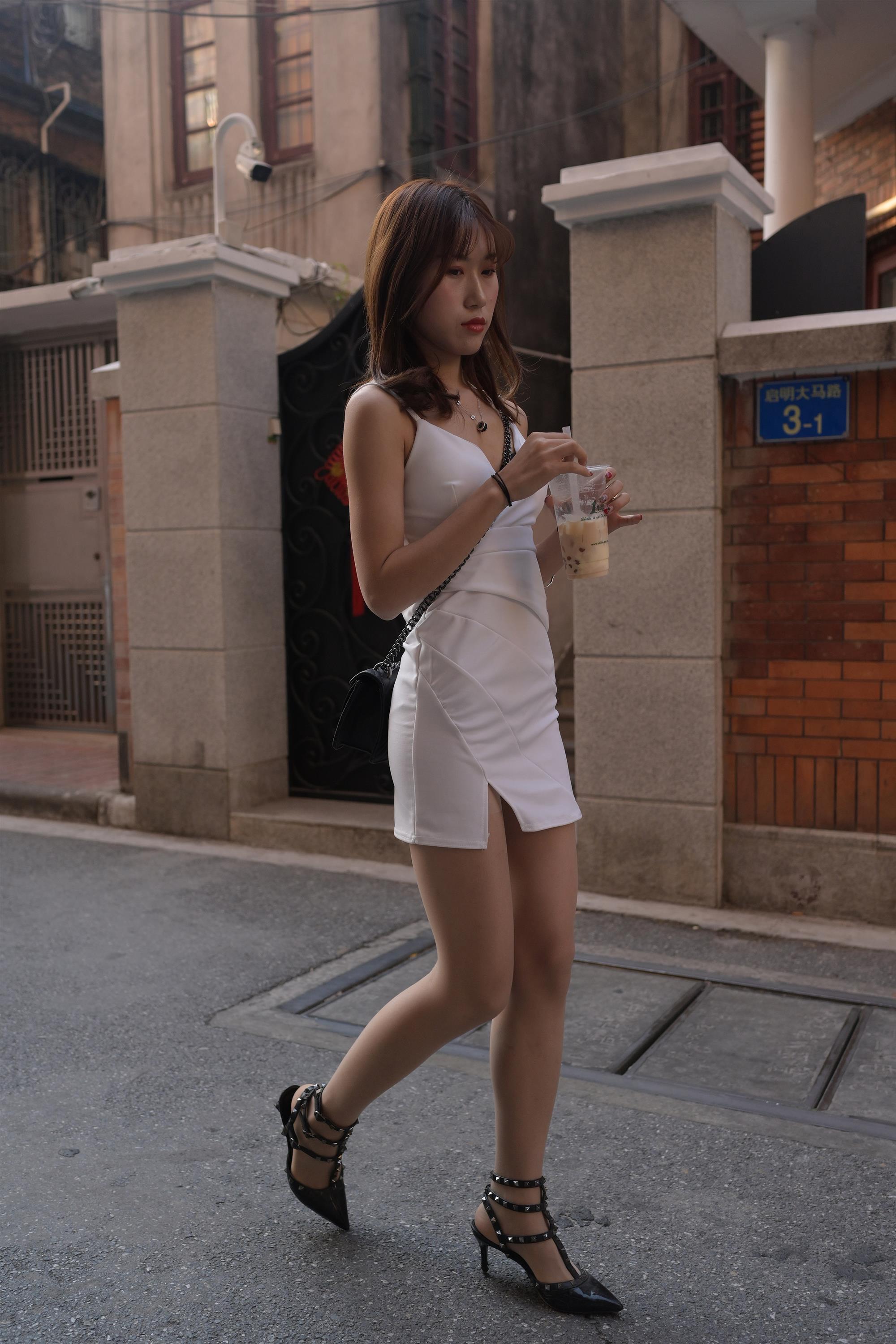 Street white dress and high heels - 28.jpg