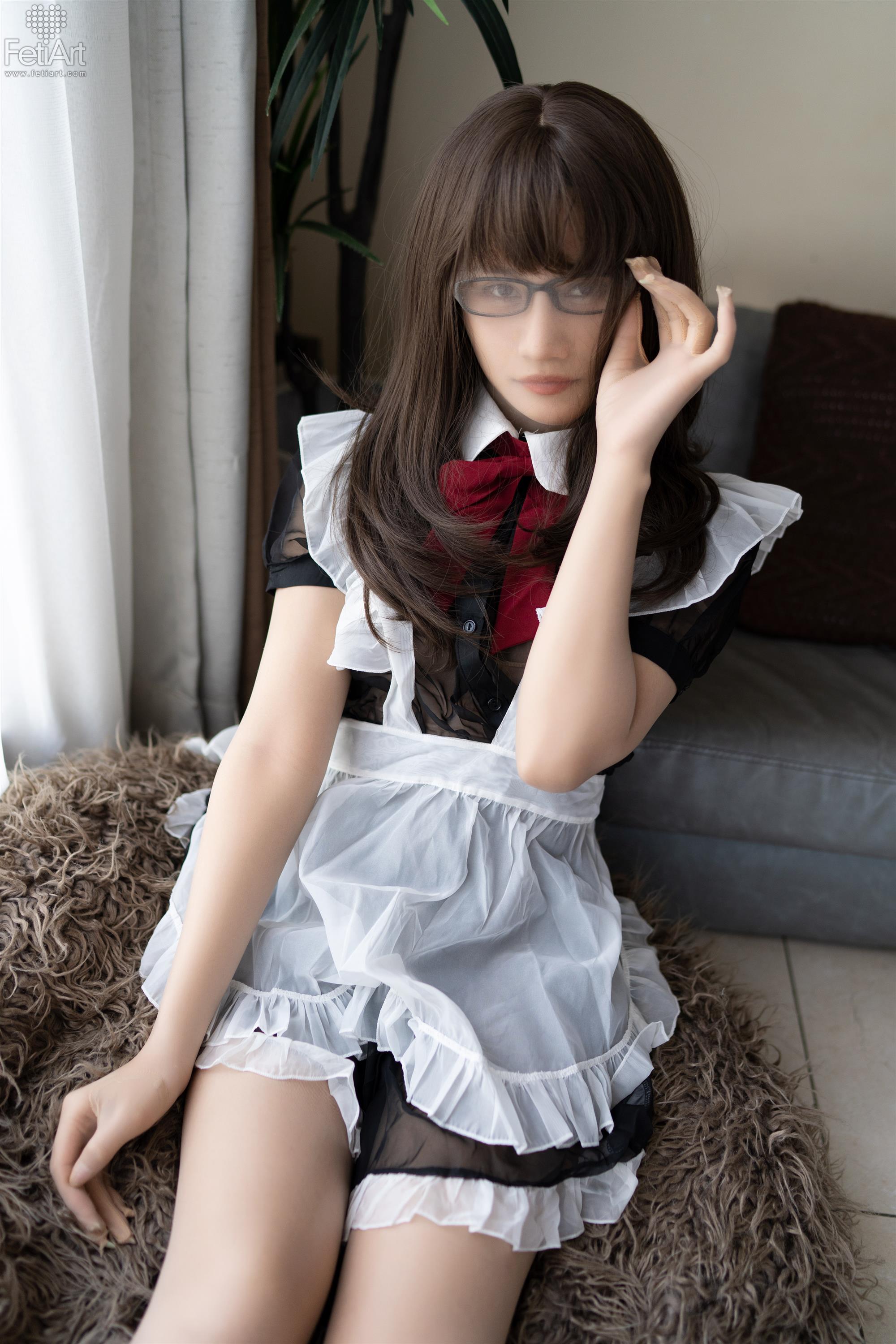 FetiArt尚物集 NO.00048 Pantyhose Encasement Maid MODEL Jasmine - 9.jpg