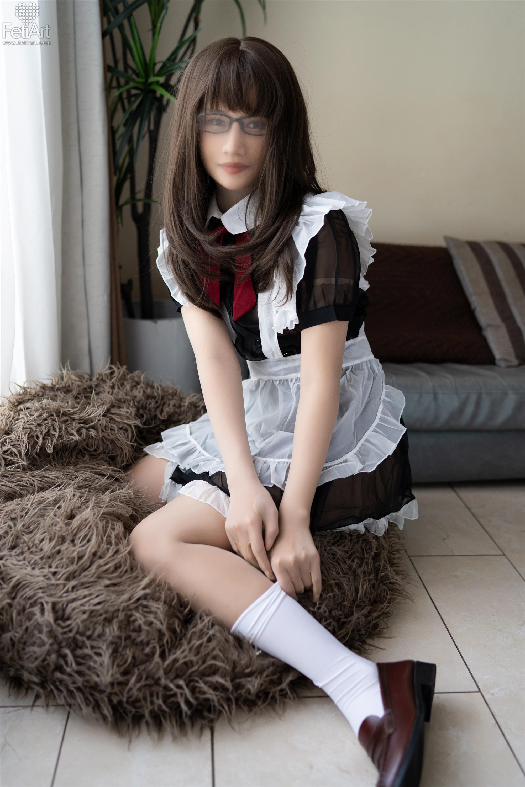 FetiArt尚物集 NO.00048 Pantyhose Encasement Maid MODEL Jasmine - 5.jpg